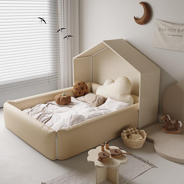 Modular Bed Rail Fence with Mattress & Tent, Anti-Collision Tent Bed Guard for Babies, Kids & Adults ml-0511-2