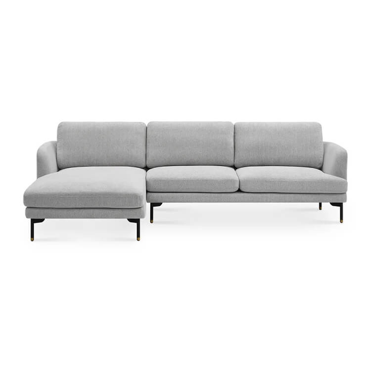 Stylish Light Gray Pine Fabric Sofa - Modern Comfort for Your Living Room mr-164