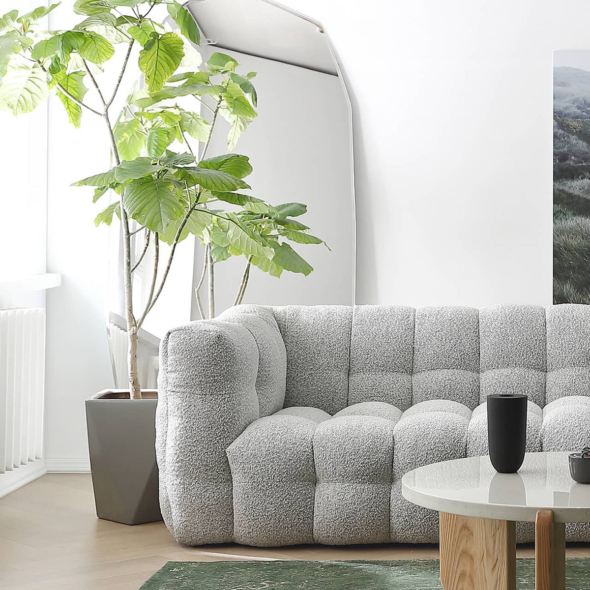 Light Gray Pine Sofa - Modern, Comfortable & Stylish Seating for Your Home my-344