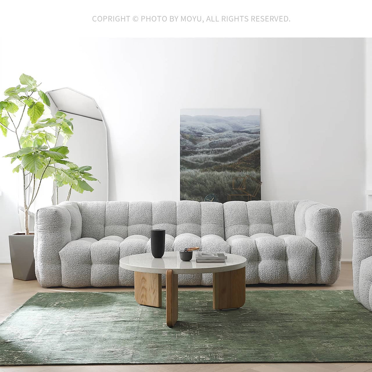 Light Gray Pine Sofa - Modern, Comfortable & Stylish Seating for Your Home my-344