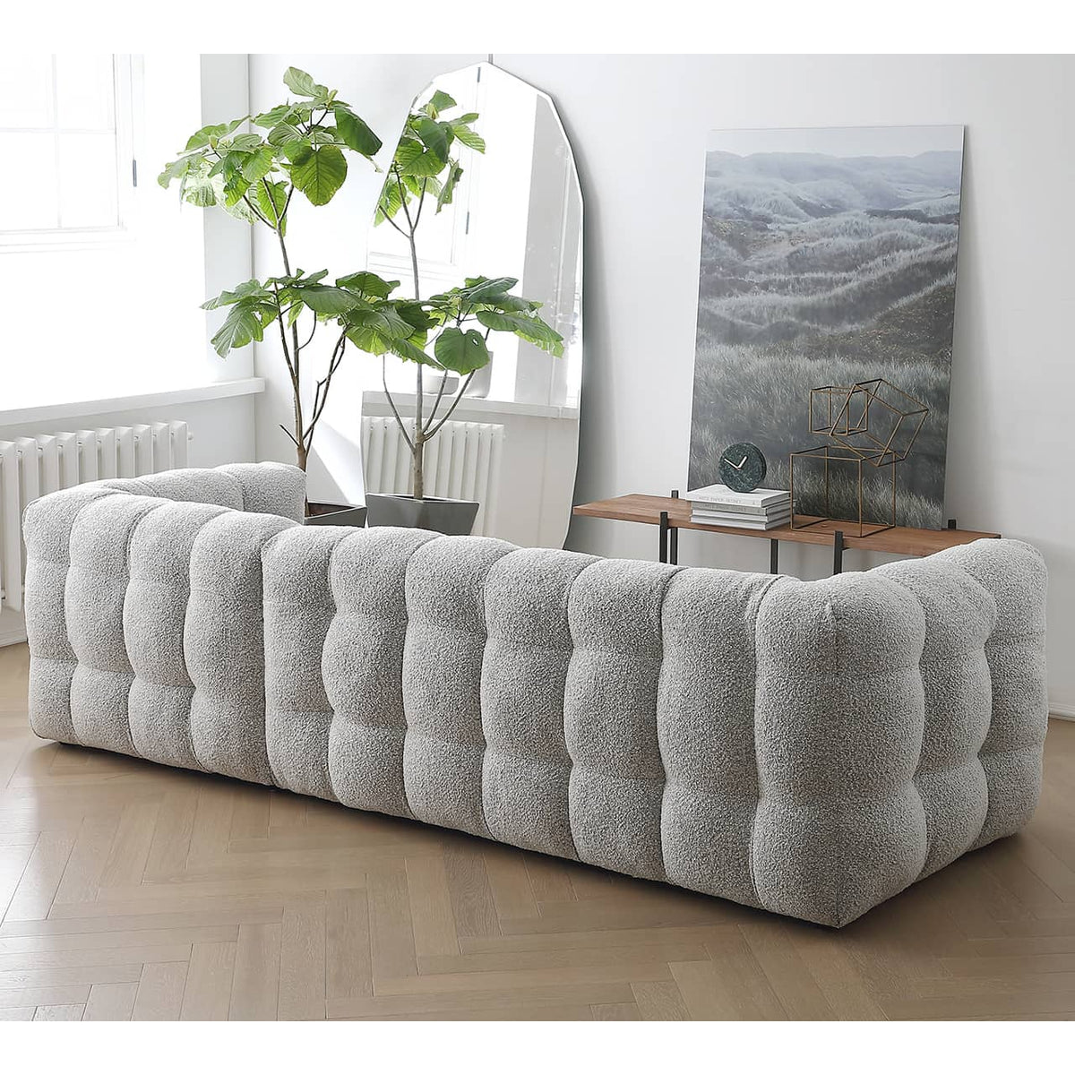 Light Gray Pine Sofa - Modern, Comfortable & Stylish Seating for Your Home my-344