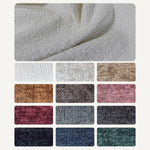 Luxurious White Pine Chenille Sofa with Plush Down Cushioning my-352