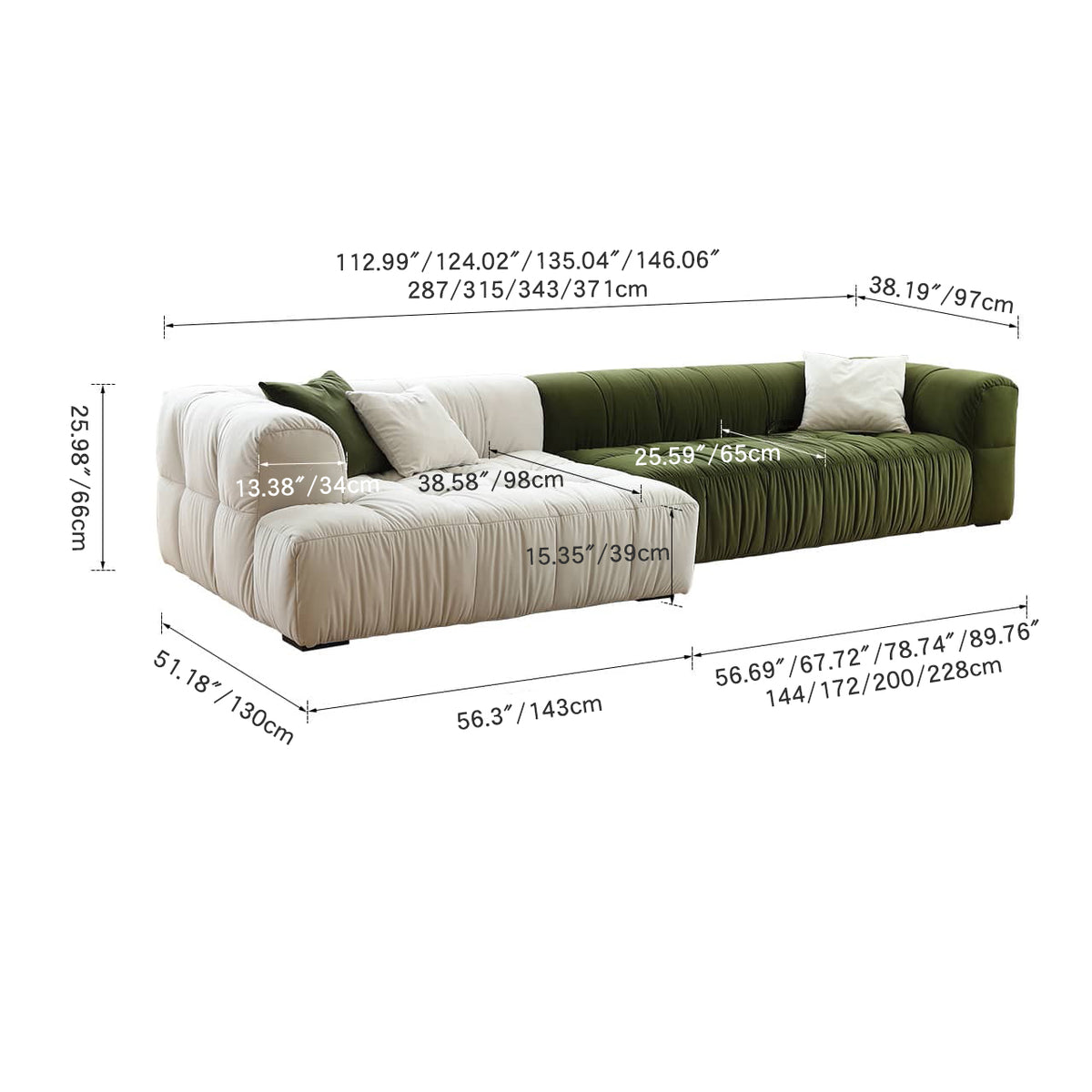 Premium Pine Suede Sofa - Luxurious Comfort & Stylish Design my-354