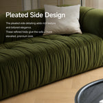 Modern Green and White Fabric Sofa, Cream Style 3-Seater Color-Block Couch for Living Room my-354