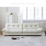 Luxurious Pine Suede Sofa in Elegant White - Perfect for Any Home Decor my-360