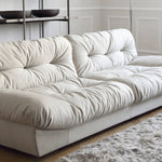 Luxurious Pine Suede Sofa in Elegant White - Perfect for Any Home Decor my-360