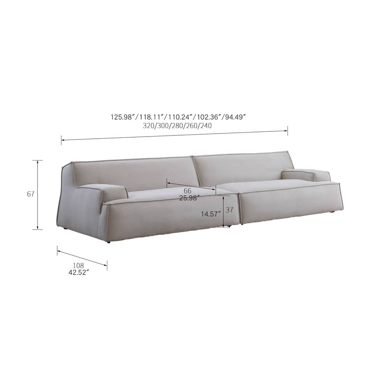 Luxurious Pine Suede Down Sofa for Ultimate Comfort and Style my-365