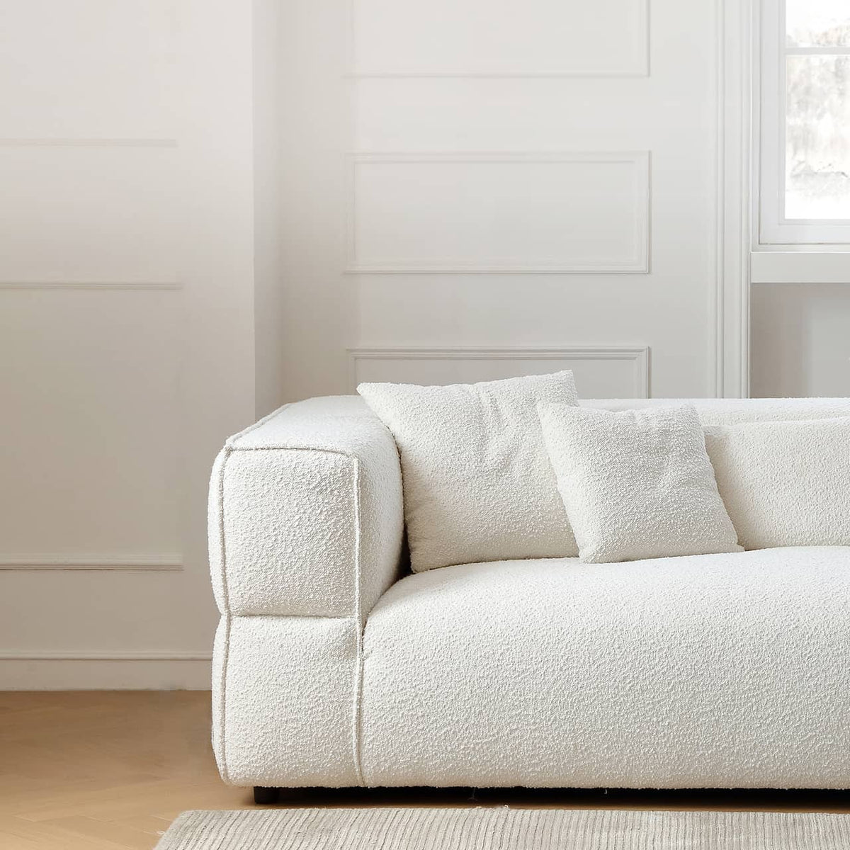 Luxurious White Pine Down Sofa - Ultimate Comfort and Style my-367