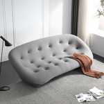 Modern Gray Shell-Inspired Sofa, Italian Minimalist Irregular Couch for Living Room my-370