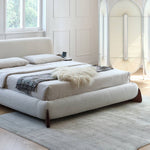 Elegant Bed Frame in White Pine & Ash Wood - Premium Quality and Craftsmanship my-375