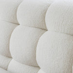 Luxurious White Pine Bed with Faux Lambswool and Silk Floss Comfort my-378