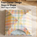 Woven Cat & Dog Bed | Semi-Enclosed Pet House with Cooling Mat, Summer & 4-Season Usep-00646