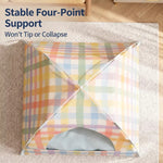 Woven Cat & Dog Bed | Semi-Enclosed Pet House with Cooling Mat, Summer & 4-Season Usep-00646