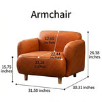 Colorful Low-Leg Tech Fabric Sofa, 2/3-Seater Couch for Small Living Room qm-1
