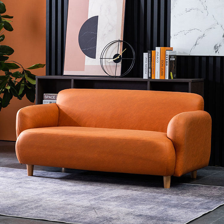 Colorful Low-Leg Tech Fabric Sofa, 2/3-Seater Couch for Small Living Room qm-1