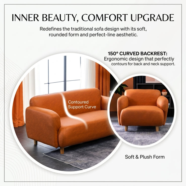 Colorful Low-Leg Tech Fabric Sofa, 2/3-Seater Couch for Small Living Room qm-1