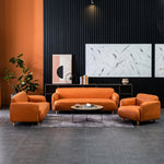 Colorful Low-Leg Tech Fabric Sofa, 2/3-Seater Couch for Small Living Room qm-1