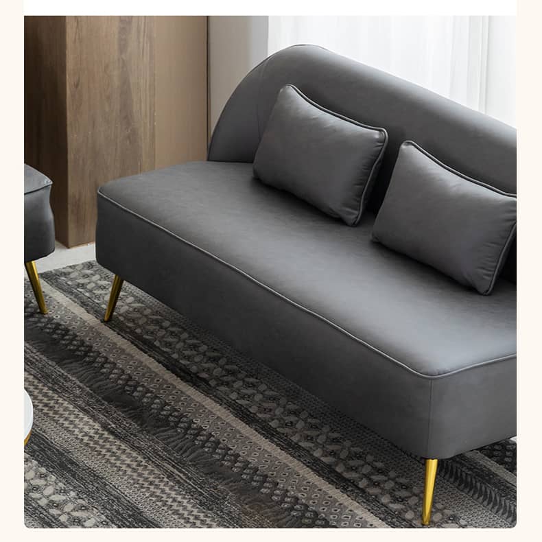 Modern Multi-Color Sofa: Gray, Yellow, Off-White, Dark Green, Orange - Premium Techno Fabric & Cotton, Wood Frame qm-13