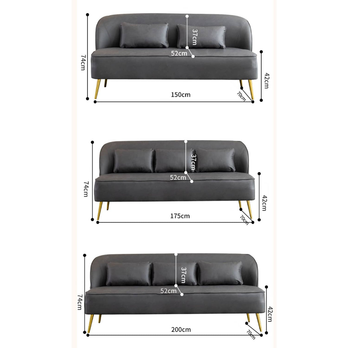 Modern Multi-Color Sofa: Gray, Yellow, Off-White, Dark Green, Orange - Premium Techno Fabric & Cotton, Wood Frame qm-13