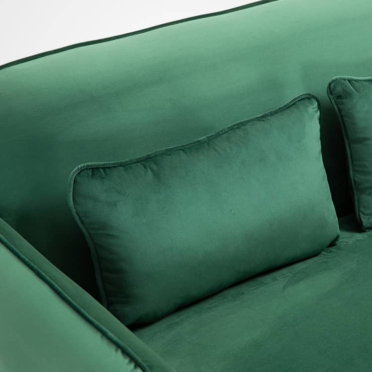 Vibrant Multi-Color Sofa Collection: Emerald Blue, Grass Green, Brick Red & Mint Wood with Techno Fabric qm-3