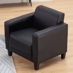 Luxurious PU Leather Sofa - Versatile Colors: Black, Light Brown, Off White, Wine Red, and Orange qm-4