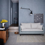 Nordic Tech Fabric Sofa, Colorful 2/3-Seater Couch for Small Living Room qm-5