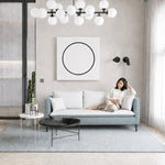 Nordic Tech Fabric Sofa, Colorful 2/3-Seater Couch for Small Living Room qm-5