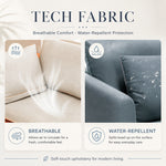 Nordic Tech Fabric Sofa, Colorful 2/3-Seater Couch for Small Living Room qm-5