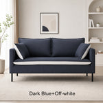 Nordic Tech Fabric Sofa, Colorful 2/3-Seater Couch for Small Living Room qm-5
