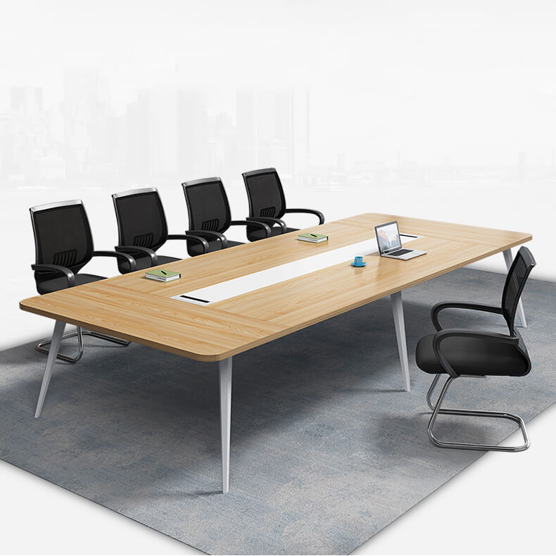 Sleek & Stylish White Dark Gray Particle Board Table for Modern Interiors qs-152