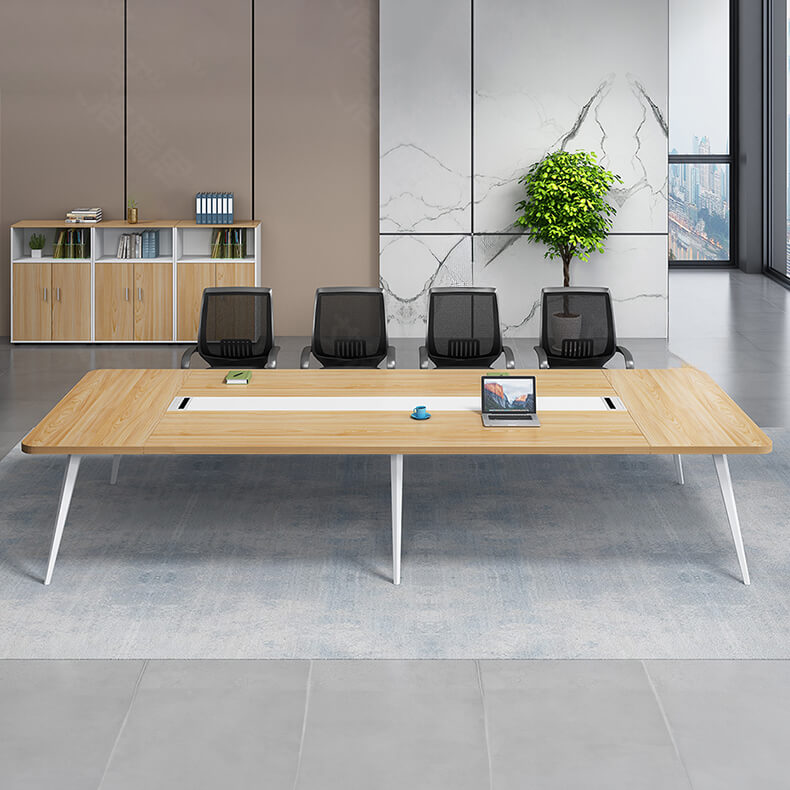 Sleek & Stylish White Dark Gray Particle Board Table for Modern Interiors qs-152