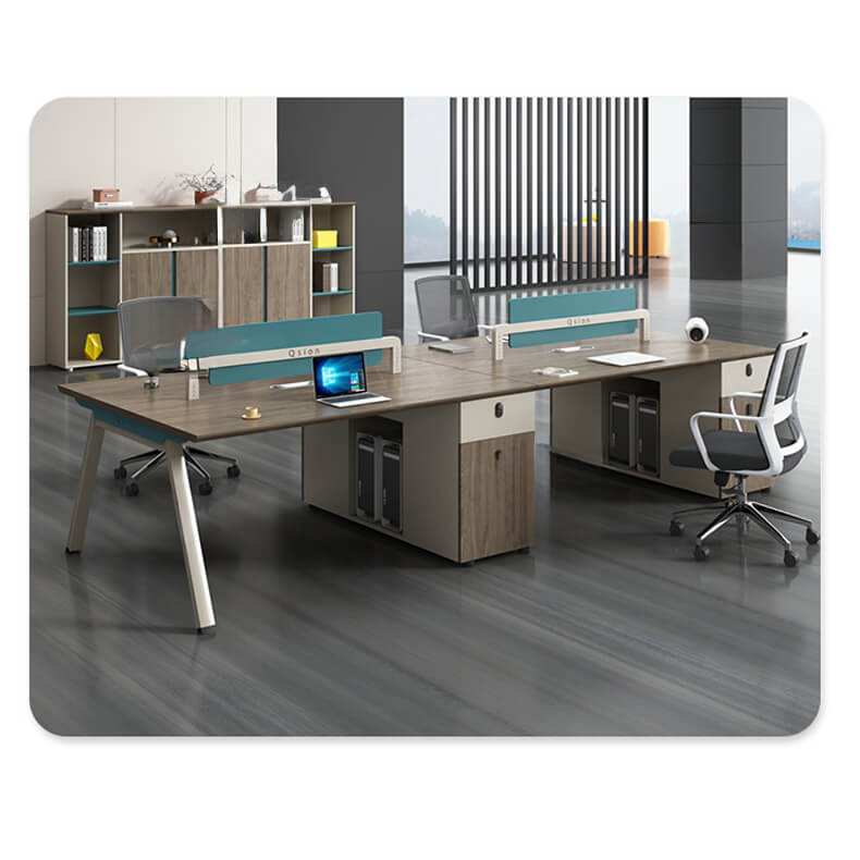 Stylish Particle Board Table in Brown, White, and Gray Finishes qs-153