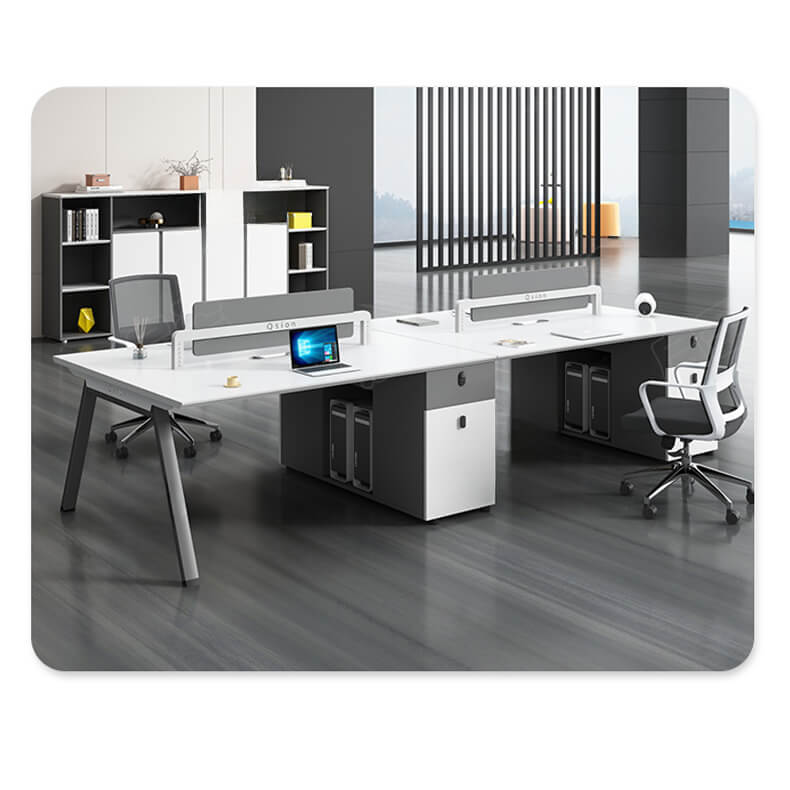 Stylish Particle Board Table in Brown, White, and Gray Finishes qs-153