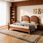 Large Area Rug 9 x 12 ft Anti-Skid Tear-Resistant Floor Mat Vintage Brown Green-T3342P479462 - 场景图