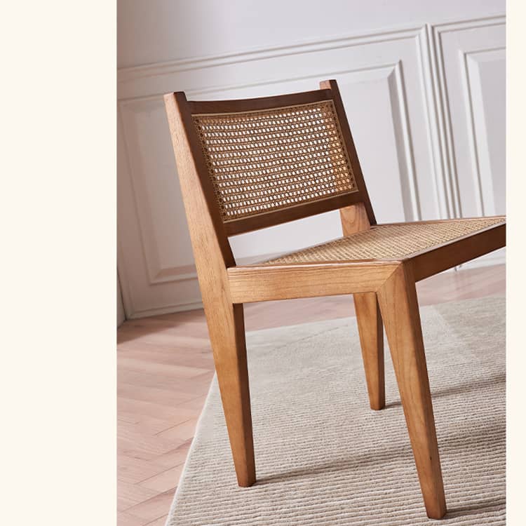 Stylish Natural Rattan Chair with Ash Wood Frame – Premium Quality Seating for Any Room tzm-520