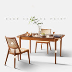 Elegant Natural Wood Rattan Chair - Ash Wood Frame tzm-521