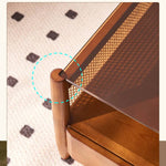 Stylish Brown Rattan Tea Table with Elegant Ash Wood Finish tzm-532