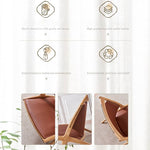 Sleek Black Ash Wood Chair with Premium Synthetic Leather Seat – Natural Wood Finish tzm-546