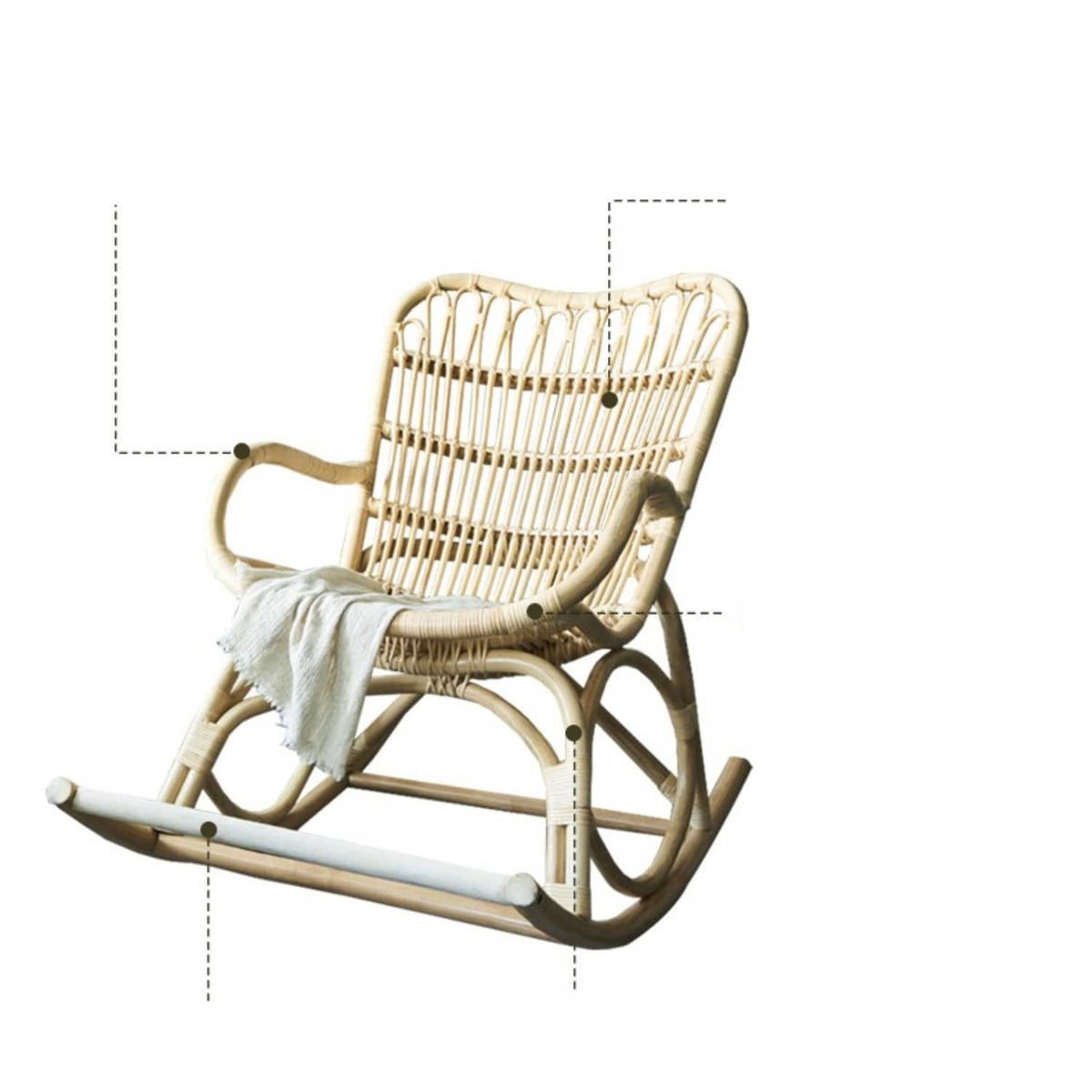 Natural Wood Rattan Chair - Stylish and Durable Seating for Your Home tzm-548