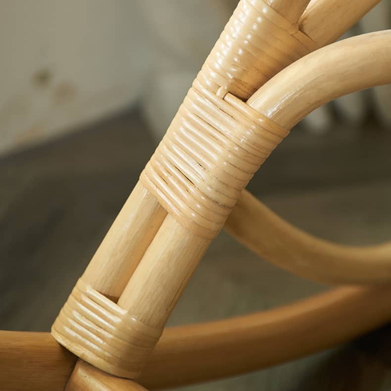 Natural Wood Finish Rattan Tea Table - Elegant & Timeless Design tzm-549