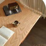 Sleek Rattan Chair in Natural Ash Wood Finish - Perfect for Stylish Interiors tzm-552