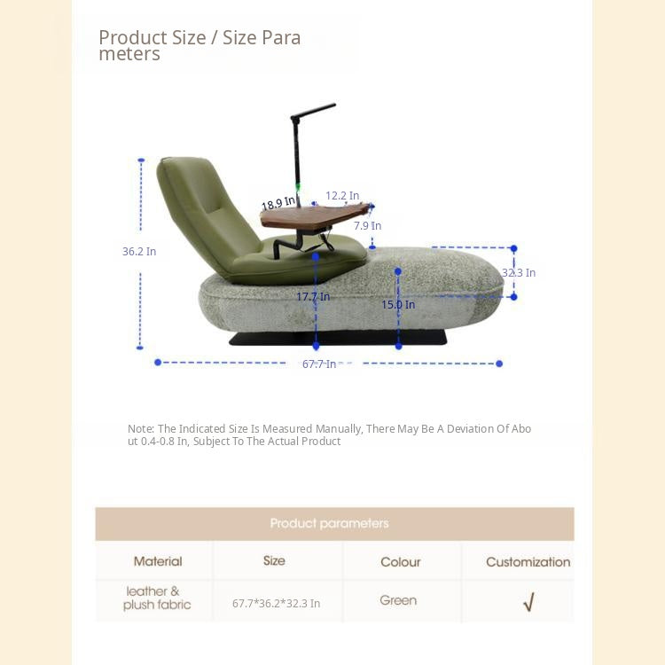 Multi-Functional Space Lounge Chair, Adjustable Lazy Sofa Recliner, Minimalist Leisure Chair xgjsm-0511-1