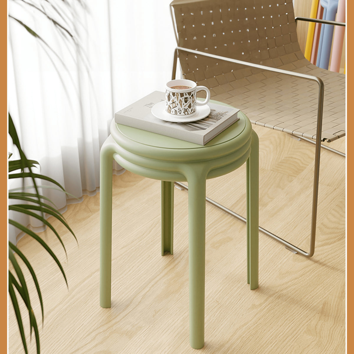 Vibrant & Stylish Multi-Colored Stools: Perfect for Any Room Décor ym-622