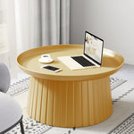 Chic Multi-Color Tea Table – White, Off-Yellow, Pink, Gray, and Green Options ym-627