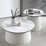 Chic Multi-Color Tea Table – White, Off-Yellow, Pink, Gray, and Green Options ym-627