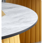 Chic Multi-Color Tea Table – White, Off-Yellow, Pink, Gray, and Green Options ym-627