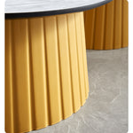 Chic Multi-Color Tea Table – White, Off-Yellow, Pink, Gray, and Green Options ym-627