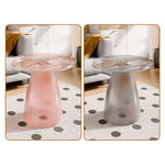 Elegant Transparent Tea Table - Modern Design in Gray, Brown, Pink, Off White - Durable PET Material ym-628