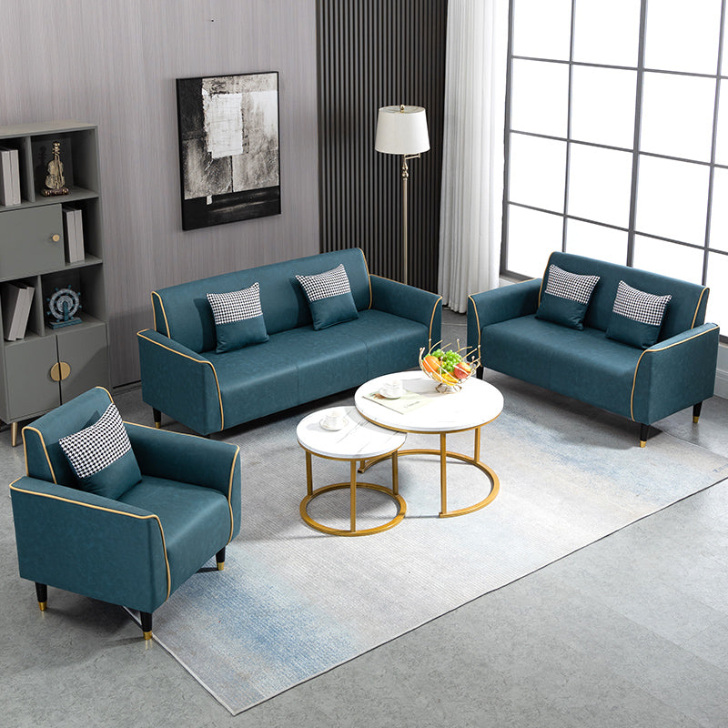 Stylish Multi-Color Techno Fabric Sofa: Modern Mint Green, Orange, Blue, Yellow, and Gray Options yr-124