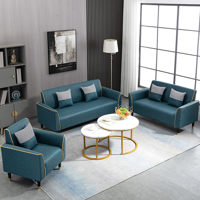 Stylish Multi-Color Techno Fabric Sofa: Modern Mint Green, Orange, Blue, Yellow, and Gray Options yr-124